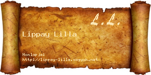 Lippay Lilla névjegykártya