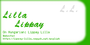 lilla lippay business card